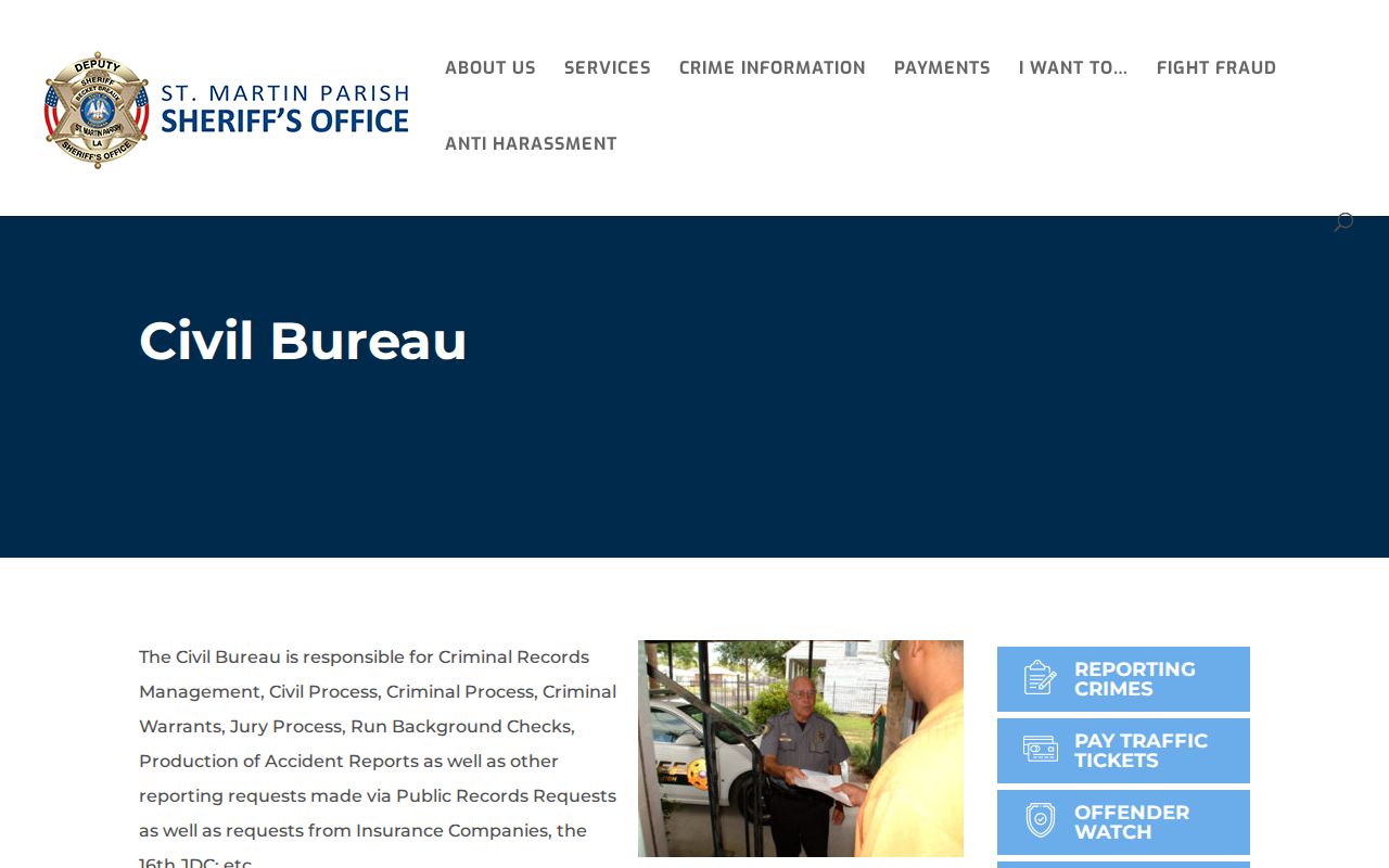 St. Martin Parish release records and warrants contact channel for a 72-hour check