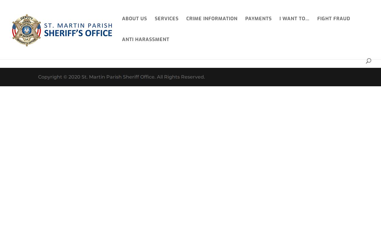 St. Martin Parish released inmate search links on the Sheriff jail page
