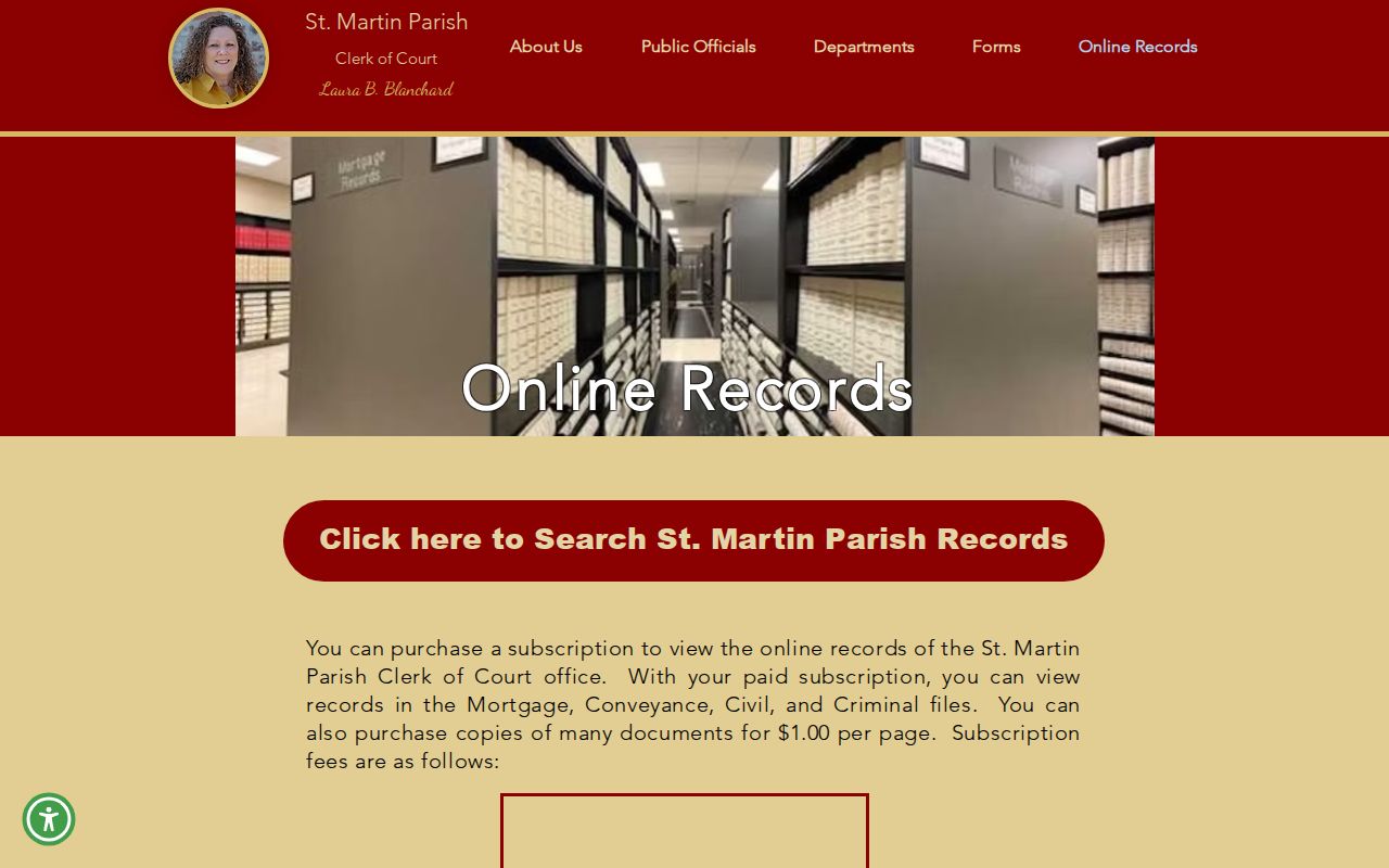 St. Martin Parish released inmate court record access